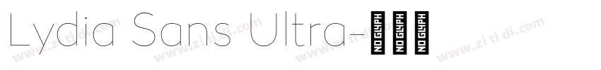 Lydia Sans Ultra字体转换 Lydia Sans Ultra字体转换